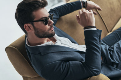 Feeling comfortable in his style.