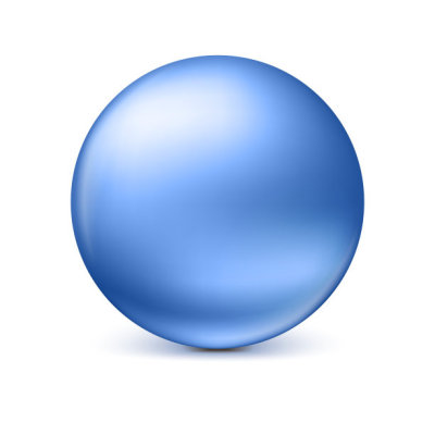 Sphere isolated on white