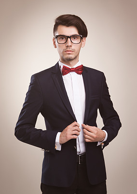 Young elegant businessman
