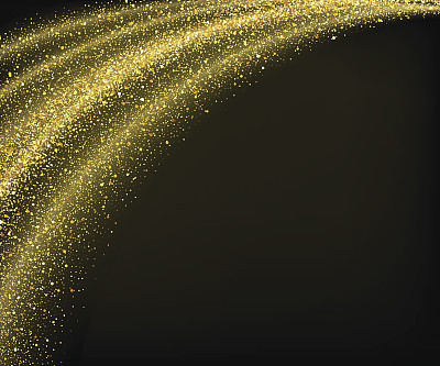 Abstract vector gold dust glitter star wave background
