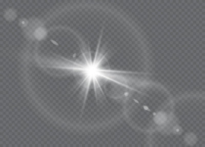 Vector transparent sunlight special lens flare light effect