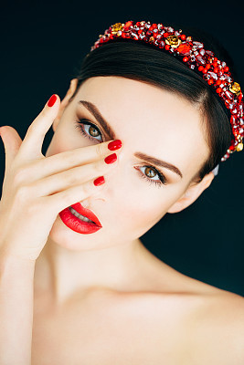 Young beautiful woman