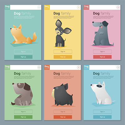 Animal banner with Dog for web design 3