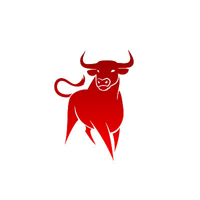 Bull, cow icon - isolated vector illustration