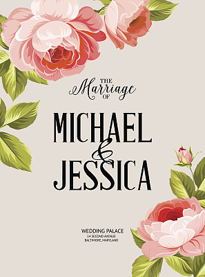 The marriage sign label.