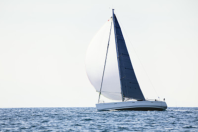 Sailing with sailboat