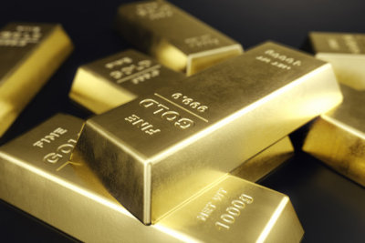 Stack close-up Gold Bars, weight of Gold Bars 1000 grams Concept of wealth and reserve. Concept of success in business and finance. 3d rendering