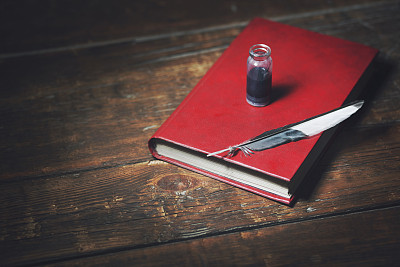 feather on book
