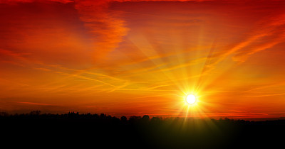 Summer sky sunset.