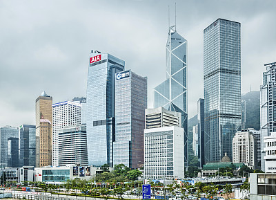 Hong Kong financial district