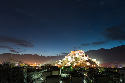 lhasa city at night