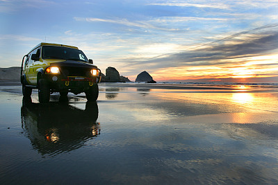 Yellow van