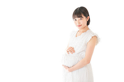 Pregnant woman standing
