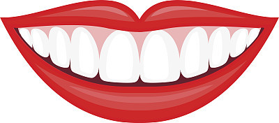 Beautiful smiling mouth with healthy teeth.