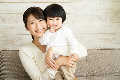 asian mother and baby
