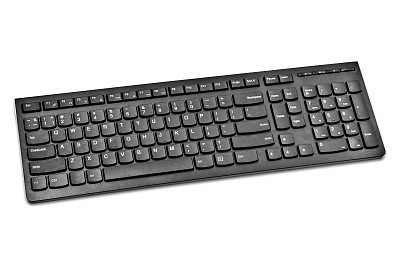 Black wireless keyboard computer