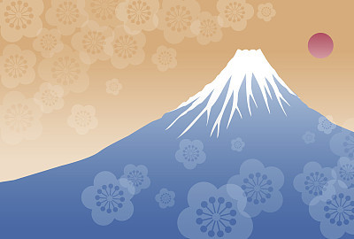Morning sun and Fuji mountain
