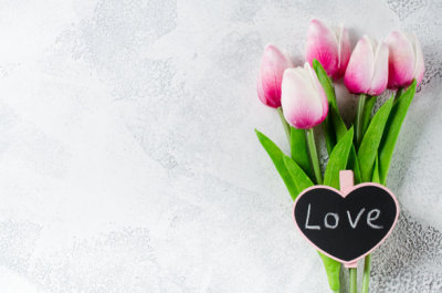 Holiday postcard for Valentine's Day or birthday.