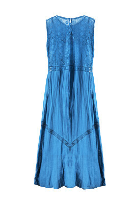 Blue dress isolated