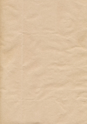 Crinkled brown paper