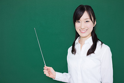 Teacher gesturing