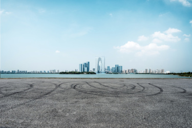 城市,现代,空的路,苏州,江苏省,商务,城市生活,空的,沥青,汽车