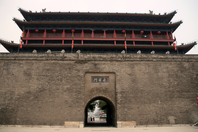 西安,要塞,明朝风格,纪念碑,水平画幅,无人,宫殿,城市,过去,建筑业预览效果