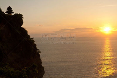 乌鲁瓦度,巴厘岛,寺庙,印度尼西亚,水,灵性,外立面,水平画幅,无人,符号