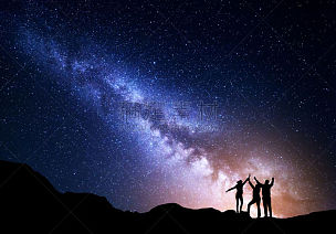 银河系,地形,幸福,家庭,星星,天空,青少年,星系,四肢,夜晚