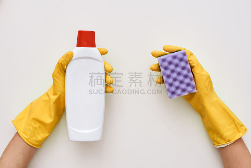 清洗剂,炊具,海绵,手,清洁器材,手套,一个物体,喷雾瓶,背景分离,塑胶