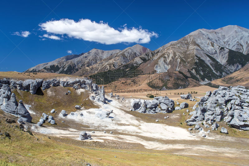 城堡峰,风景,arthurs pass,新西兰坎特伯雷地区,观测点,自然,天空,水平画幅,地形,岩石