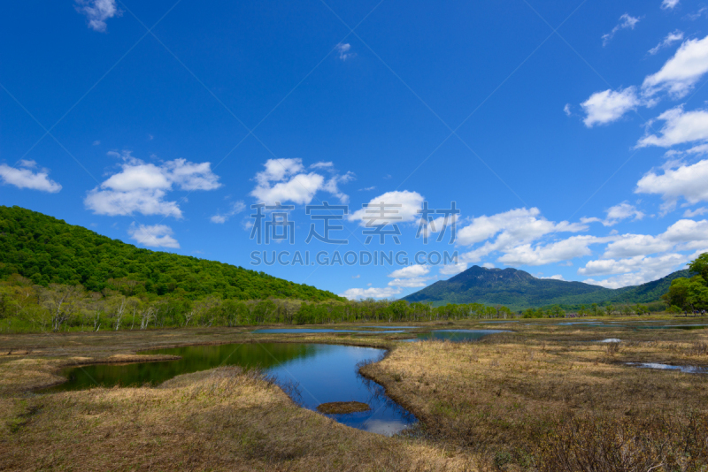 群马县,夏天,日本,早晨,御岳山,尾濑国立公园,著名自然景观,天空,美,国家公园