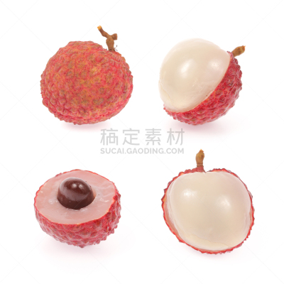 荔枝,舞台,红色,水果,无人,2015年,白色背景,方形画幅,精神振作,摄影