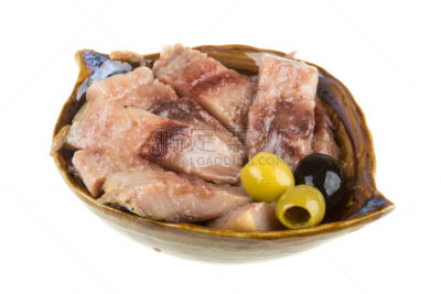 切片食物,腌鱼,分离着色,水平画幅,无人,大西洋,海产,小吃,特写,醋