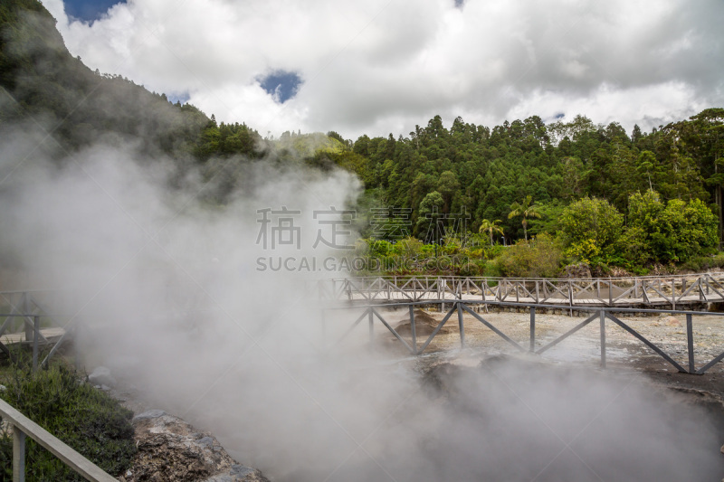 温泉,拉戈阿,水,美,凹陷地形,水平画幅,山,火山地形,史托克间歇泉,大西洋群岛