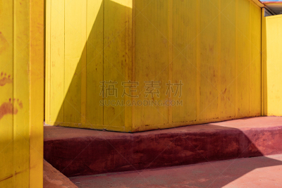 涂料,建筑,晴朗,沙子,黄色,白昼,无人,地形,海滩