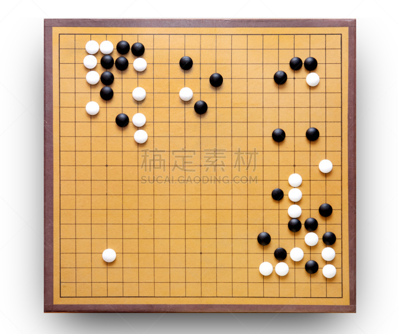 围棋,棋盘游戏,水平画幅,嬉戏的,黑色,石头,东亚人,白色,亚洲,休闲游戏
