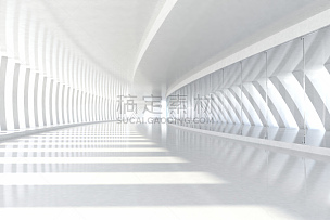白色,走廊,建筑,抽象,空的,日光,柱子,深的,透视图,留白