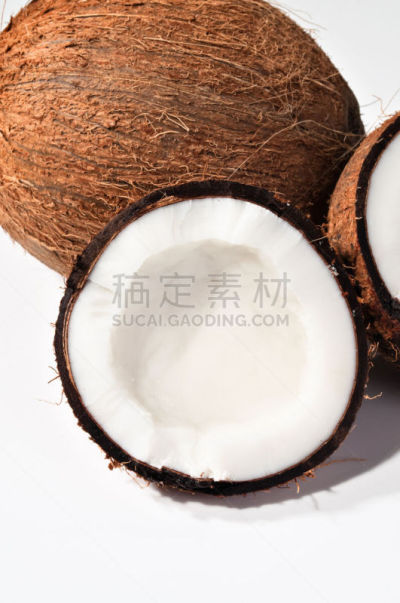 椰子,椰汁,垂直画幅,褐色,洞,无人,生食,饮料,特写,两个物体
