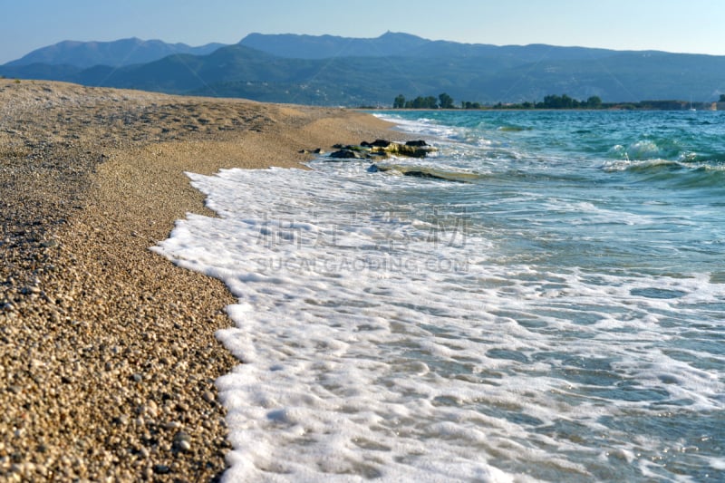 希腊,沙子,海滩,欧湖岛桑迪海,外米亚海湾,落日海滩,北部岸,瓦胡岛,热带气候,长的