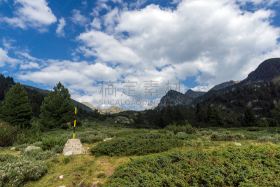 山,河流,保加利亚,地形,山谷,水,休闲活动,水平画幅,云,皮林山脉