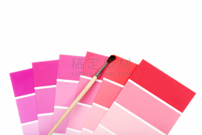 画笔,红色,彩色图片,紫色,留白,水平画幅,色板,无人,色彩鲜艳,装饰物