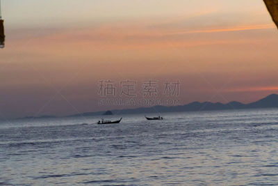 泰国,海洋,在上面,山,湖,背景,夏天,户外,莱雷海滩,天空