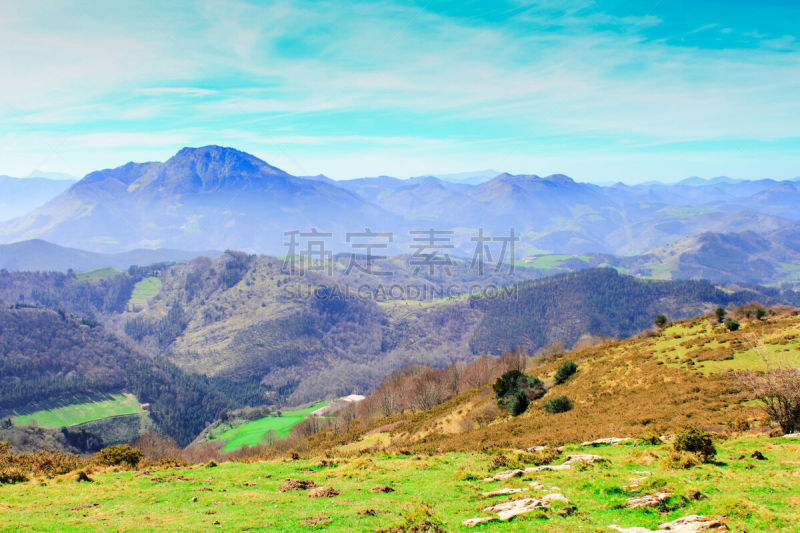 山,西班牙,徒步旅行,自然,风景,环境,全景,图像,阿兹佩希亚,户外