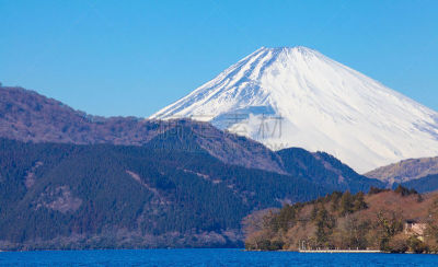 富士山,湖,山,季节,冬天,箱根湿地植物园,箱根园,富士箱根伊豆国立公园,自然,水平画幅