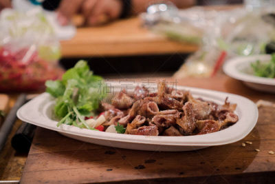 猪肉,格子烤肉,水平画幅,无人,特写,红色,热,黄色,火,煤