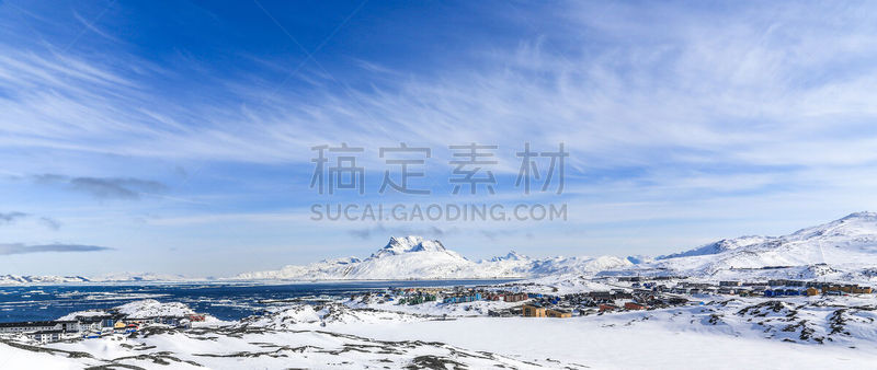 雪,全景,城市,峡湾,水,天空,气候,地名,水平画幅,山