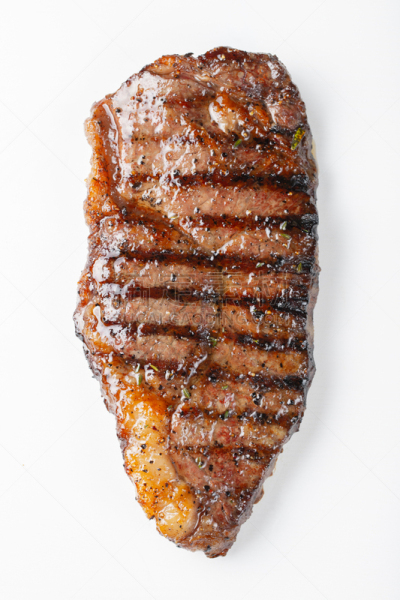 格子烤肉,牛排,白色背景,分离着色,大理石装饰效果,热,清新,背景分离,烤的,食品