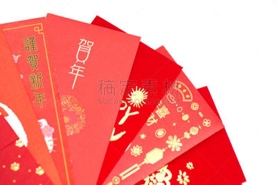 春节,白色背景,新年前夕,红包,性格,小包,新约,商务,黄金,美元符号