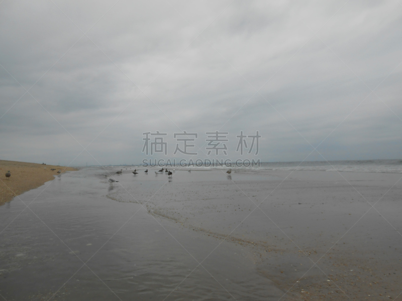 海滩,桑迪胡克,新泽西,刚尼森,水平画幅,沙子,无人,大西洋,户外,布鲁克林